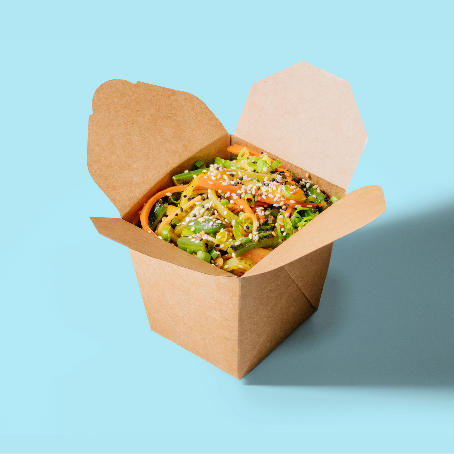 Vegetable noodles teriaki sauce