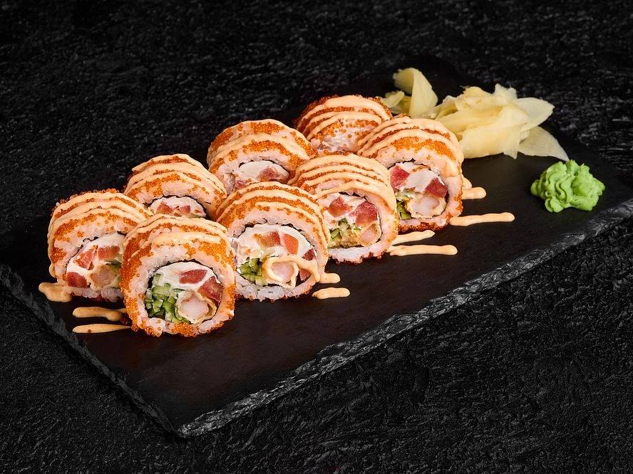 Вершкова Каліфорнія з темпура креветкою