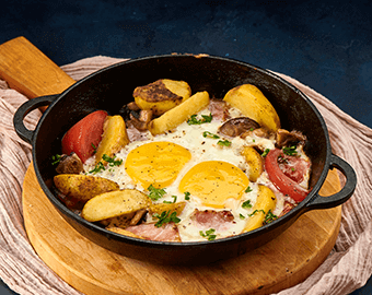 Яєчня з картоплею