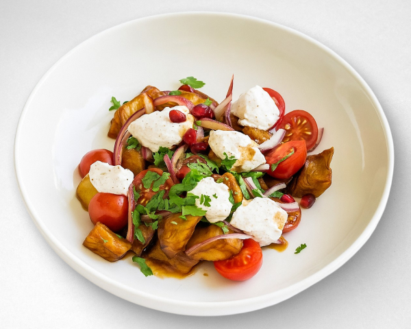 Салат з баклажанами та томатами