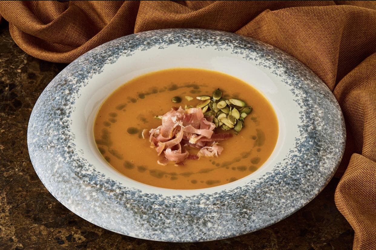 Гарбузовий крем-суп з прошуто