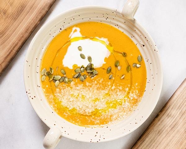 Гарбузовий крем- суп з вершковим сиром