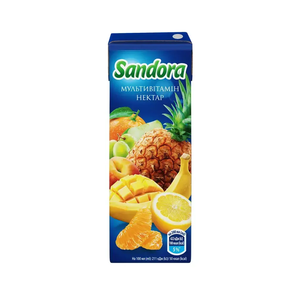 Напій сік Sandora Мультивітамін 0.2 л.