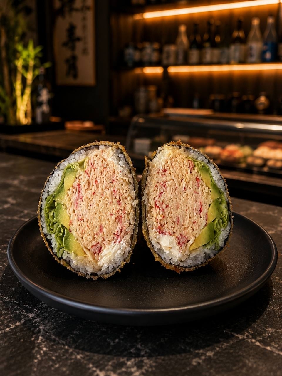 Burger Sushi Crab Spicy