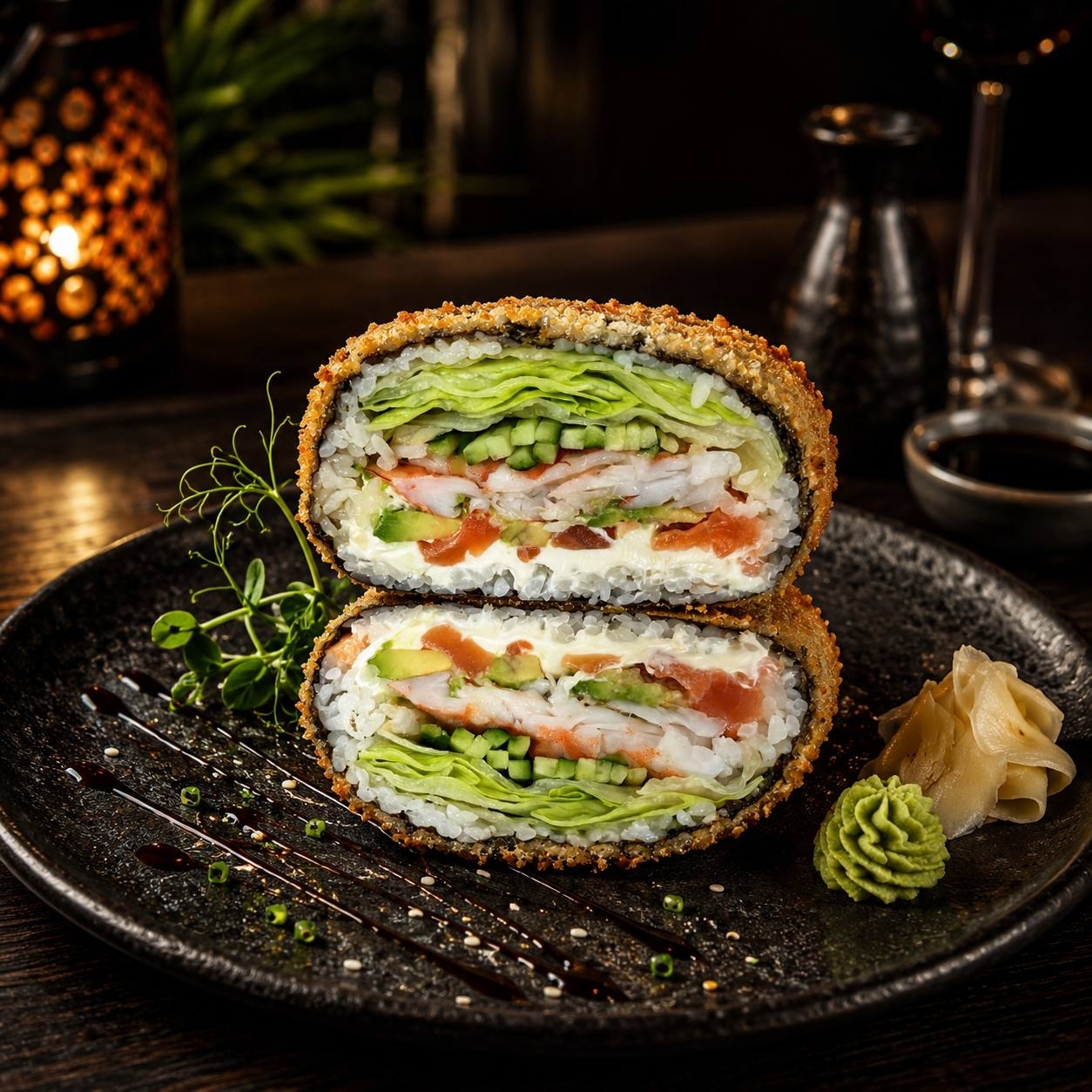 Burger Sushi Somon Si Crevete