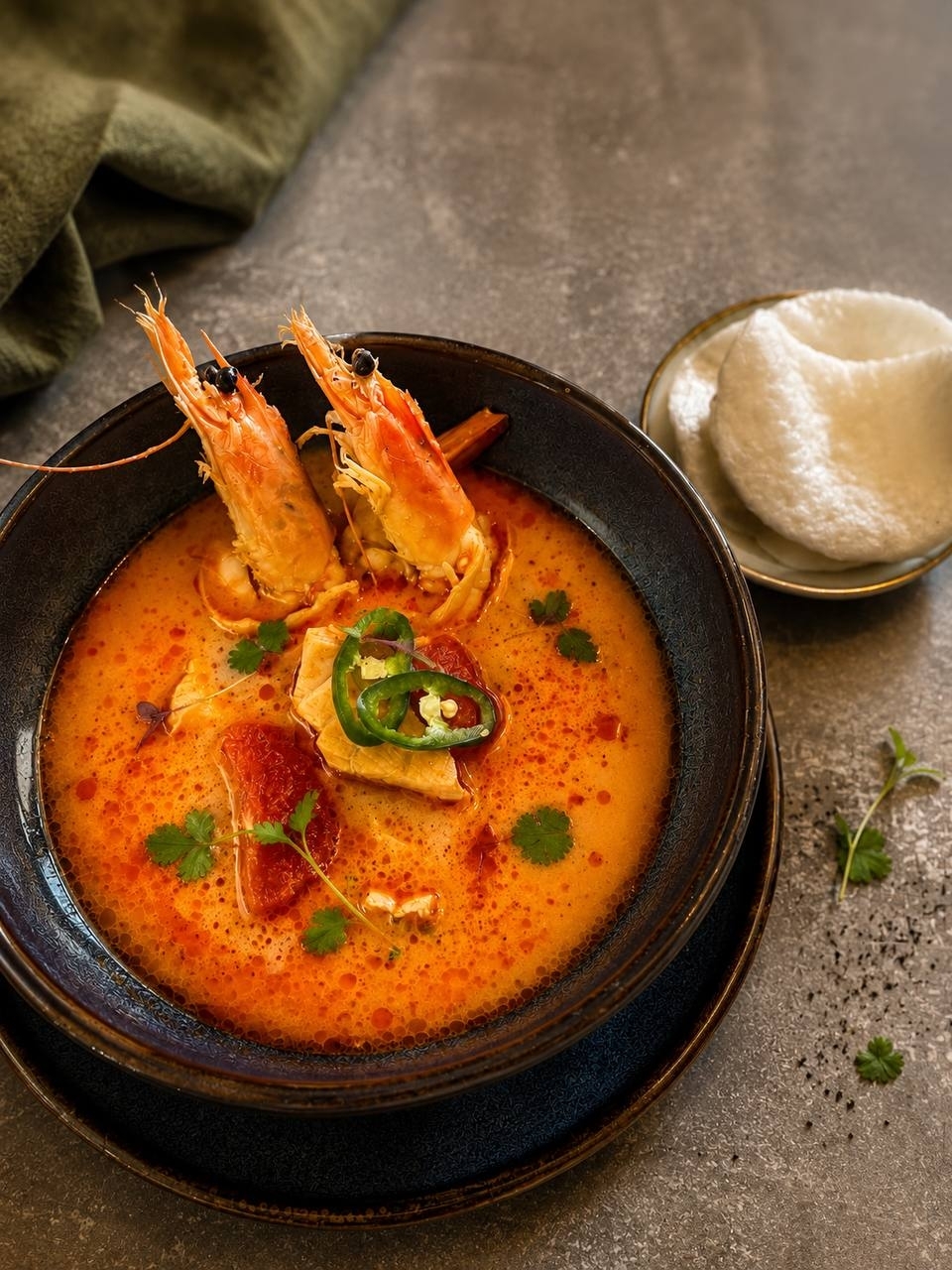 Supa Tom Yum Cu Fructe De Mare